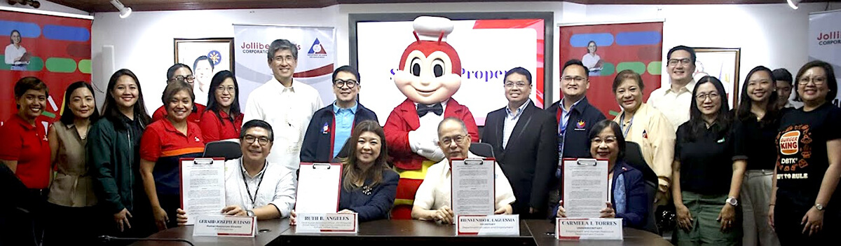 DOLE, Jollibee Group join forces to provide jobs to 900 indigent youth
